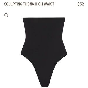 Skims High Waisted Black New Shapewear
